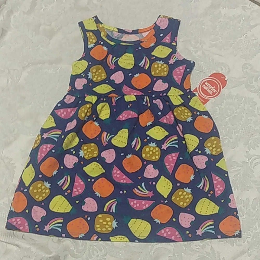 NWT Wonder Nation Fruit Dress size 2T